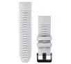 Pasek Garmin QuickFit 26 silikon Mleczny kwarc