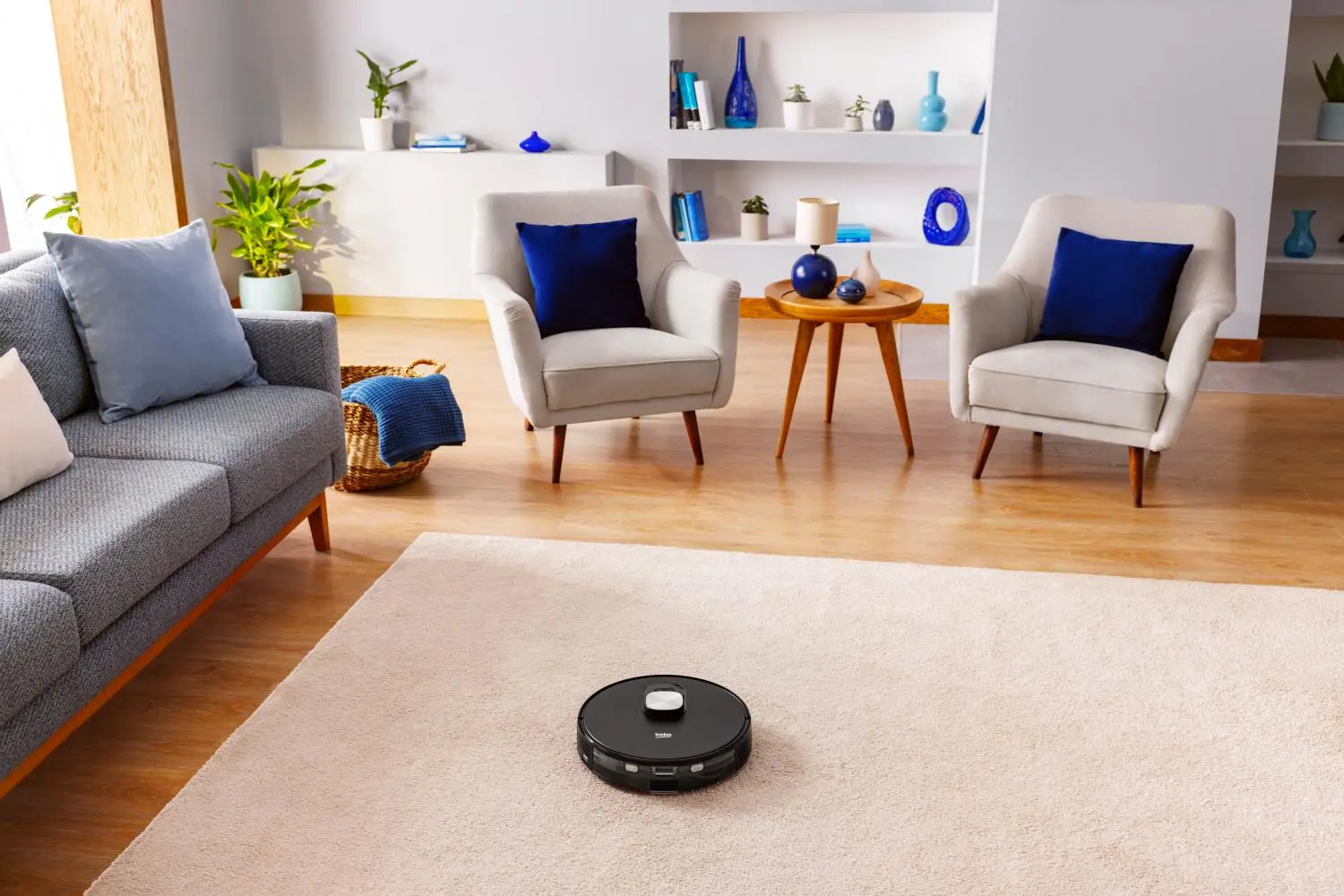 Robot sprzątający Beko RoboSmartPro VRR94314VB Funkcja mopowania Stacja oczyszczająca Tworzenie mapy pomieszczenia 65dB