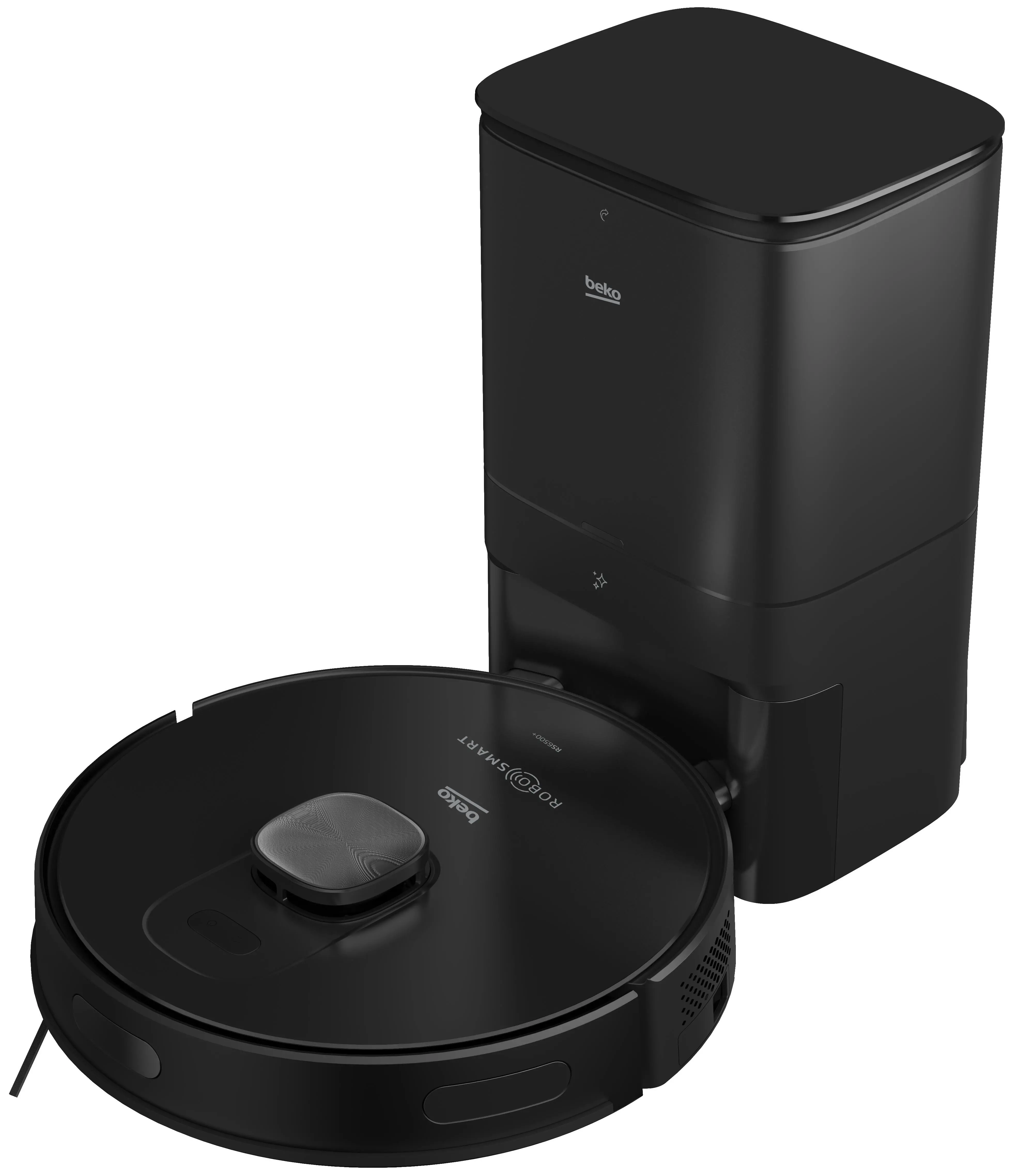 Robot sprzątający Beko RoboSmartPro VRR94314VB Funkcja mopowania Stacja oczyszczająca Tworzenie mapy pomieszczenia 65dB