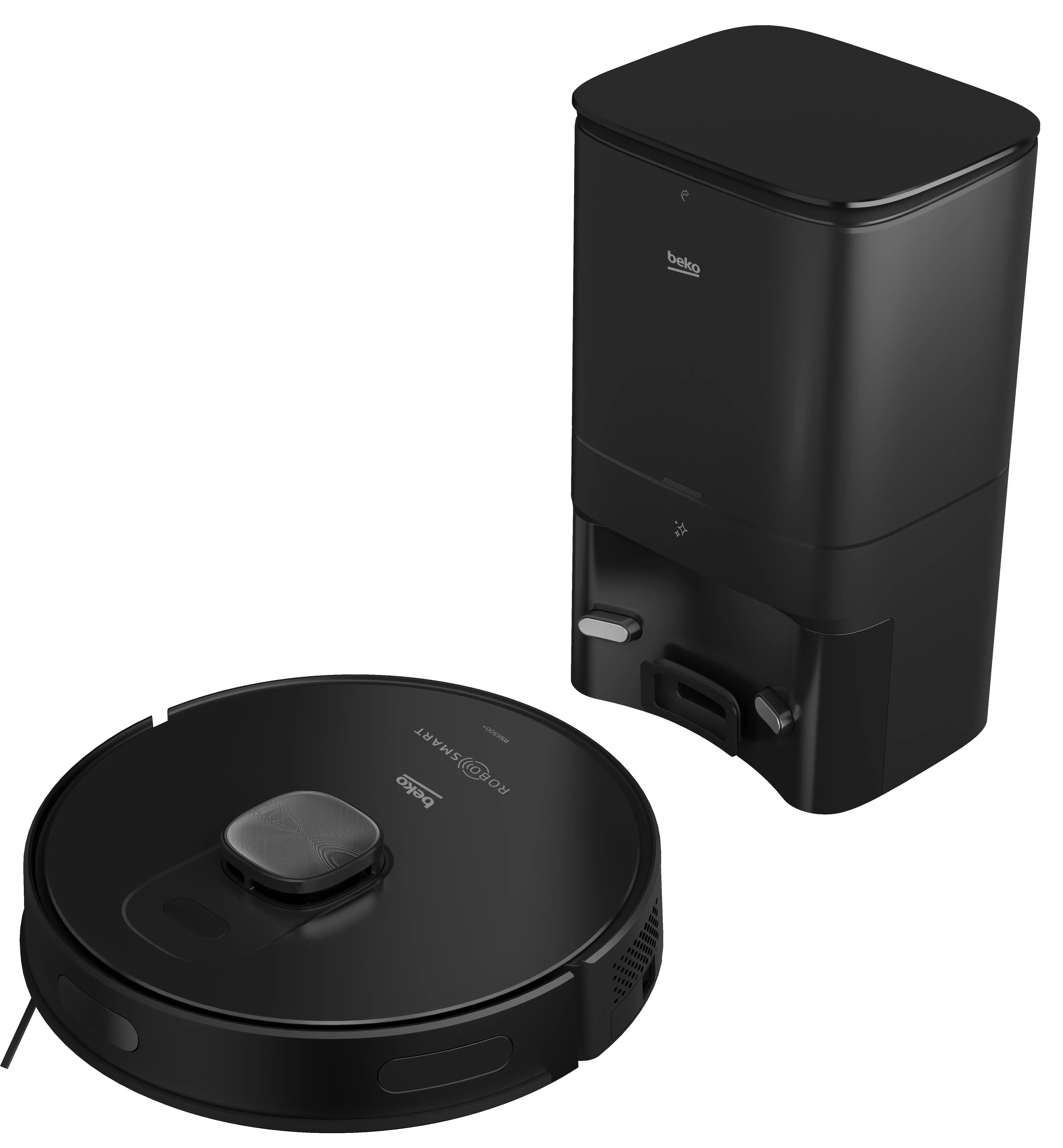 Robot sprzątający Beko RoboSmartPro VRR94314VB Funkcja mopowania Stacja oczyszczająca Tworzenie mapy pomieszczenia 65dB
