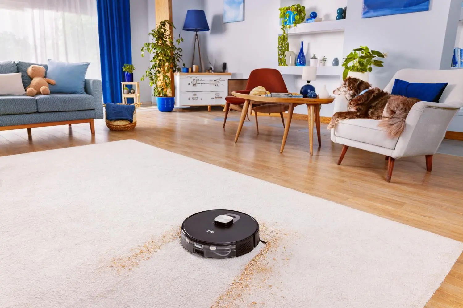Robot sprzątający Beko RoboSmartPro VRR94314VB Funkcja mopowania Stacja oczyszczająca Tworzenie mapy pomieszczenia 65dB