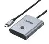 Przełącznik Unitek Dwukierunkowy USB-C 4K D1078A Szary