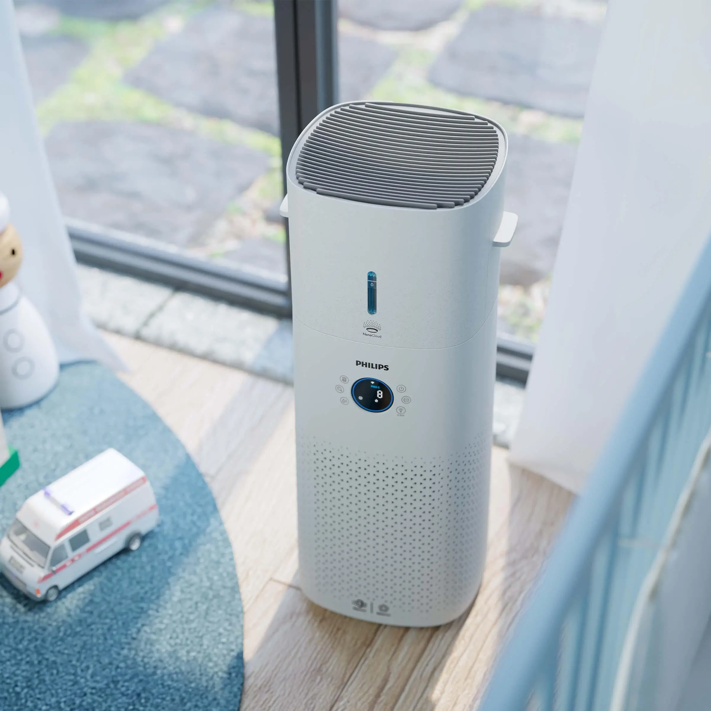 Oczyszczacz powietrza Philips Combi 2w1 AC3737/10 Nawilżanie powietrza