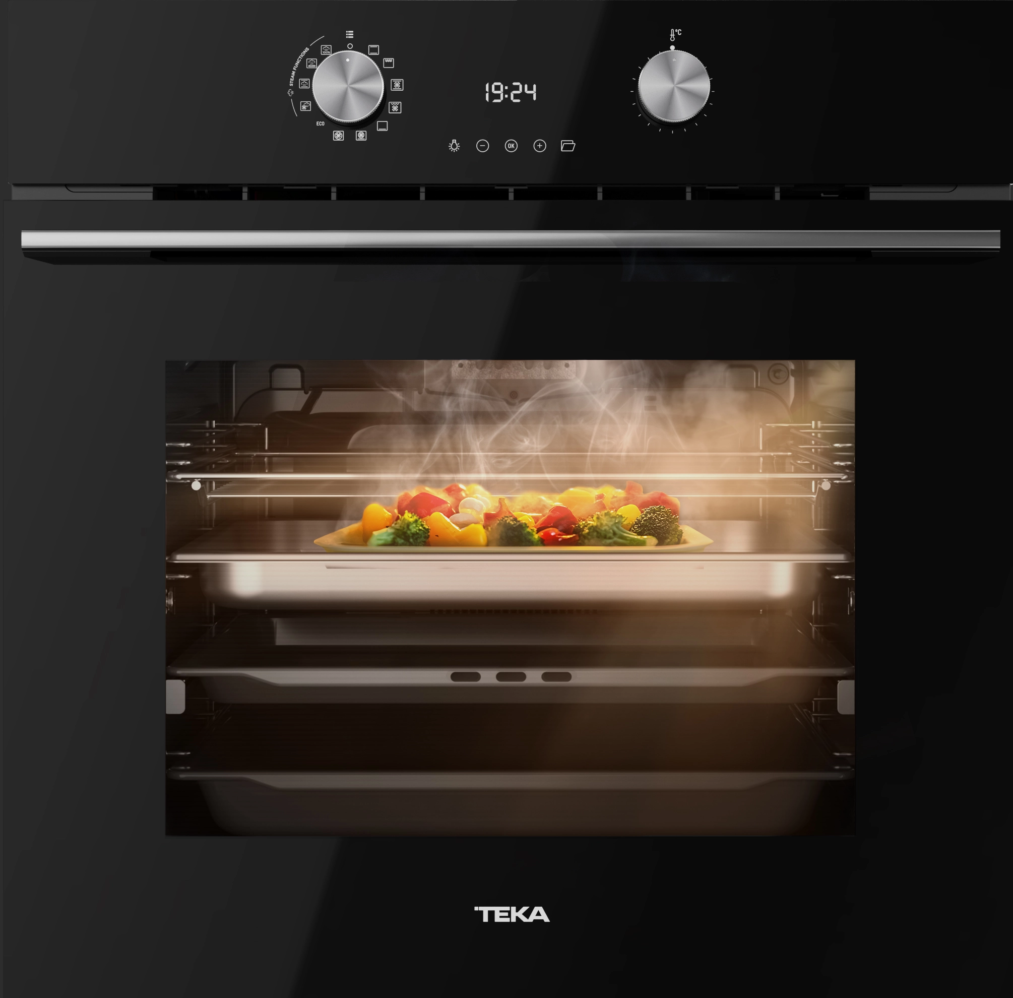 Piekarnik elektryczny parowy Teka HLB 8550 SC Termoobieg Czarny