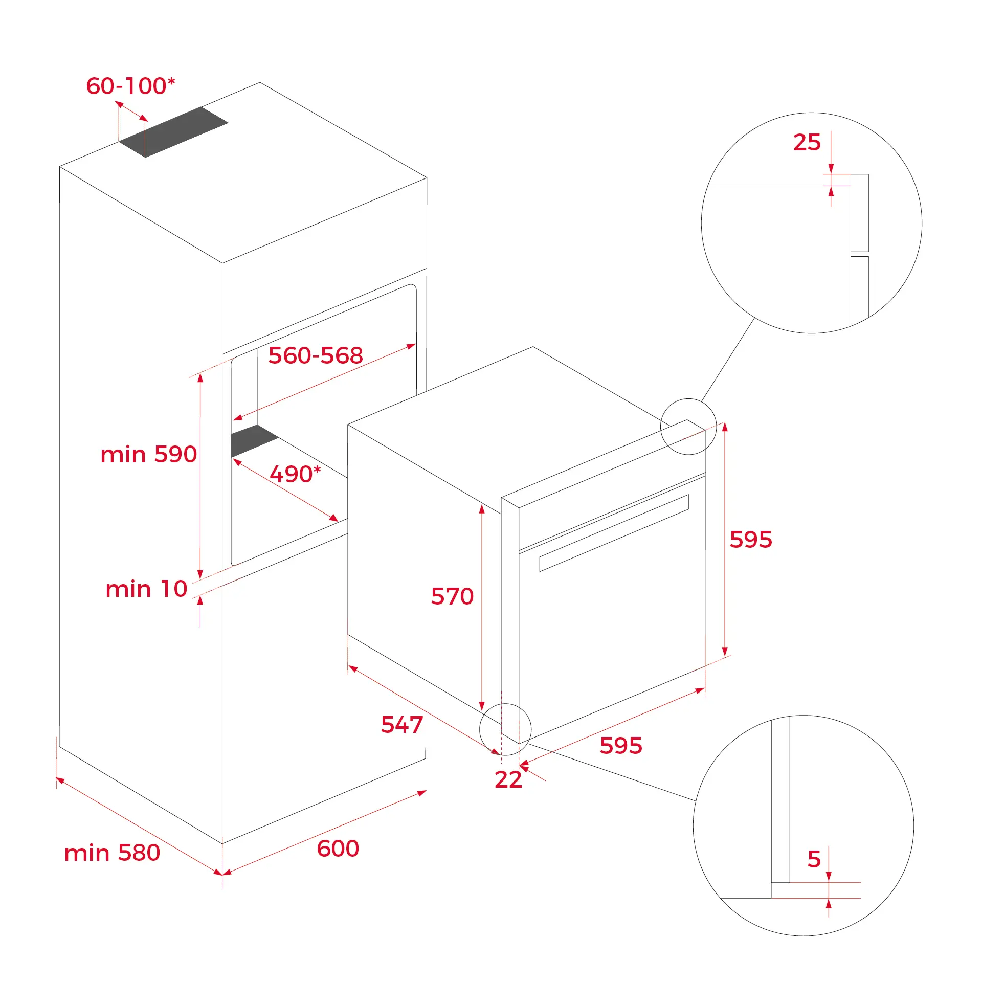 Piekarnik elektryczny parowy Teka HLB 8550 SC Termoobieg Czarny