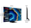 Telewizor TCL QD-Mini LED 55C805 55" QLED 4K 144Hz Google TV Dolby Vision IQ Dolby Atmos HDMI 2.1 DVB-T2