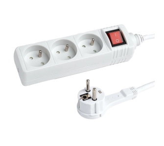 Listwa Hama P2223742 Standard 3 gniazda 3m Biały