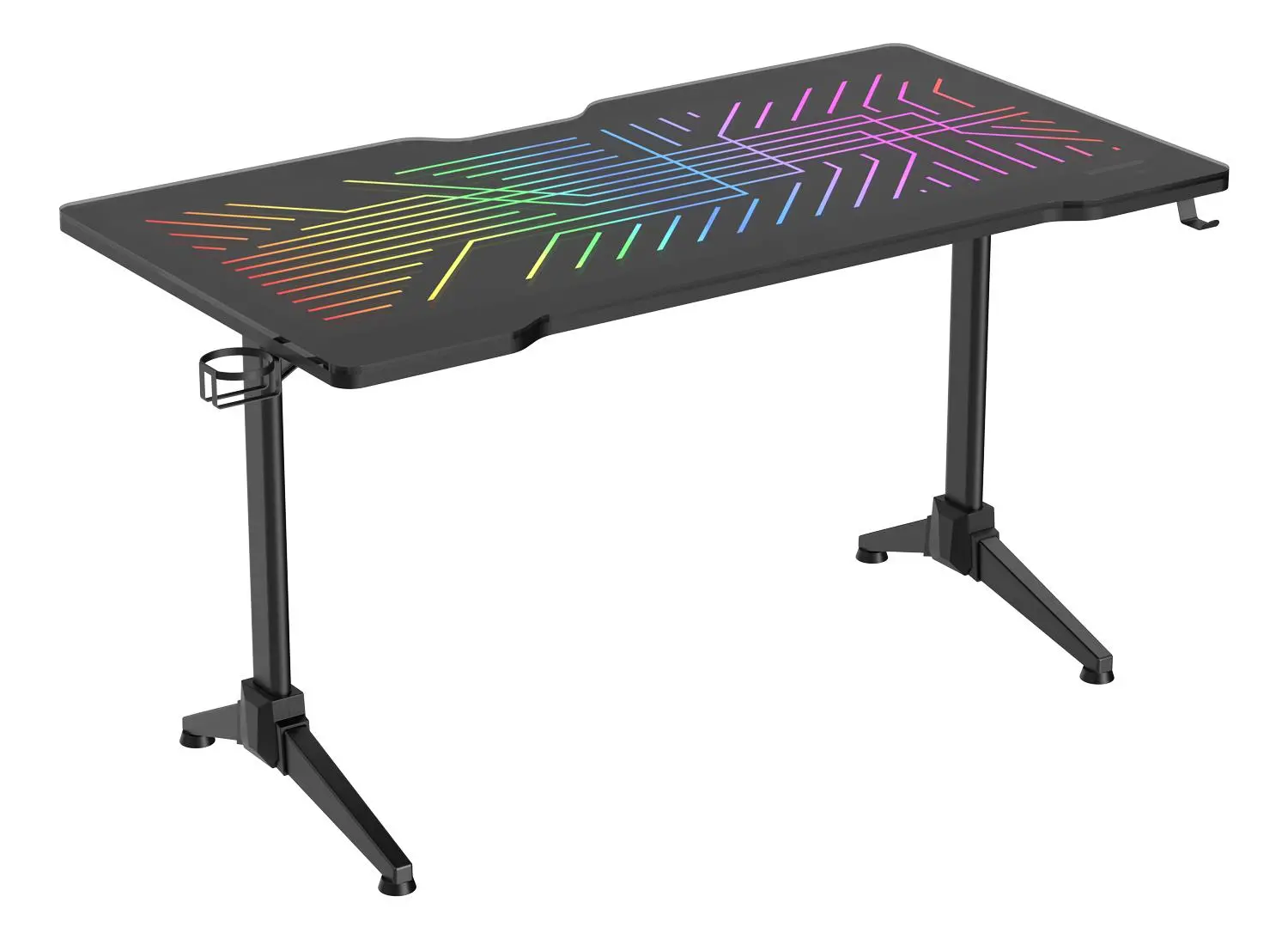 Biurko Deltaco GAM-150 140cm Czarny