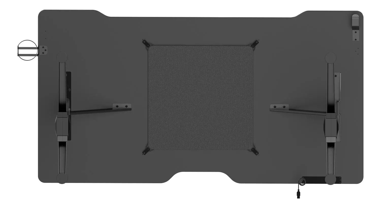 Biurko Deltaco GAM-150 140cm Czarny