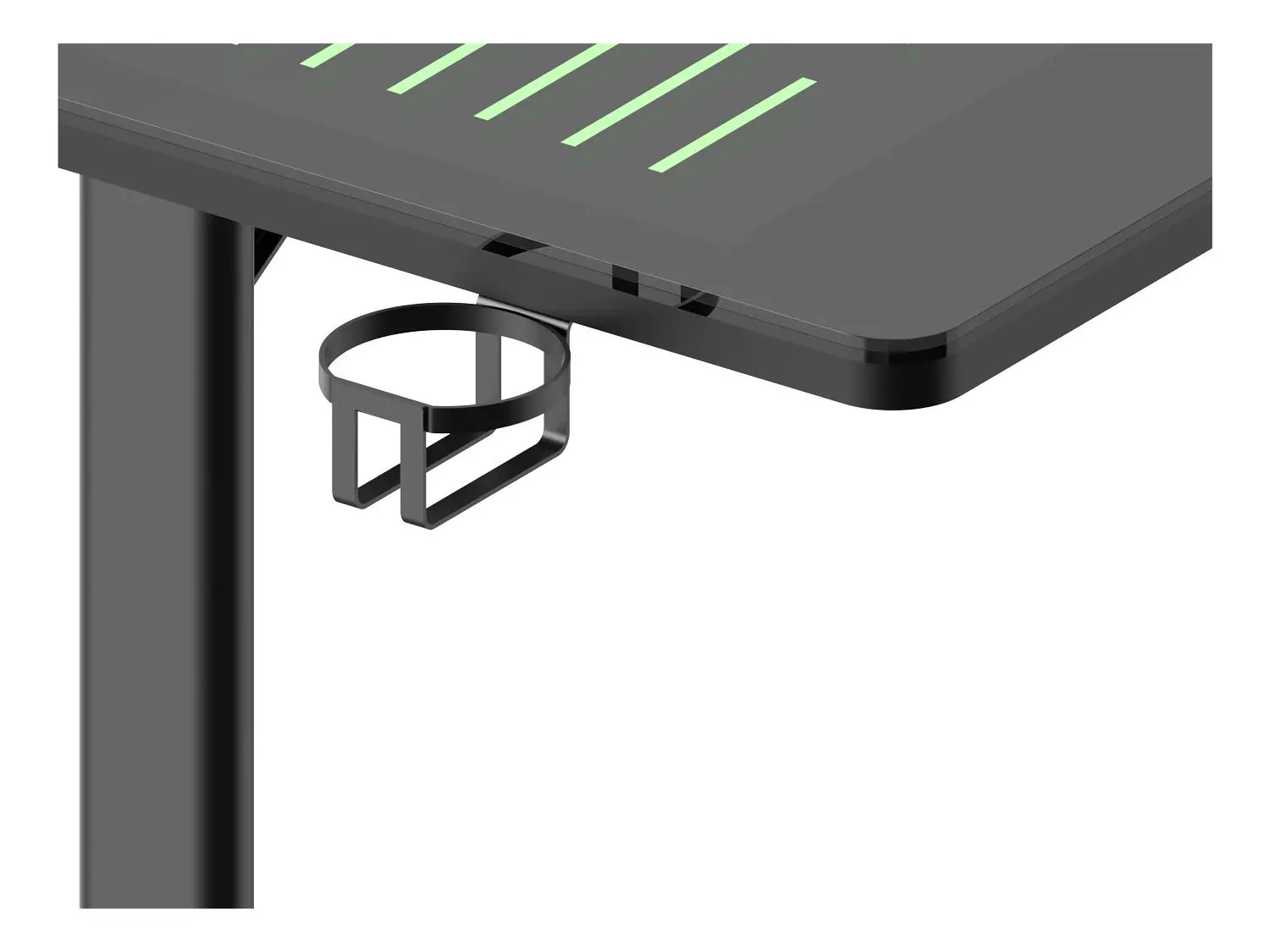 Biurko Deltaco GAM-150 140cm Czarny
