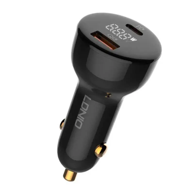 Ładowarka samochodowa Ldnio C101 USB USB-C 100W kabel USB-C do USB-C Czarny