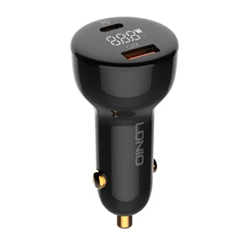 Ładowarka samochodowa Ldnio C101 USB USB-C 100W kabel USB-C do USB-C Czarny
