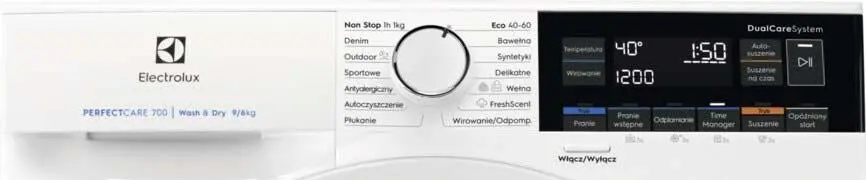 Pralko-suszarka Electrolux 700 SteamCare EW7WP369SP 63,6cm 9kg/6kg