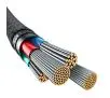 Kabel Baseus ARAMID FIBER USB-A do Lightning 2,4A 1m Czarny