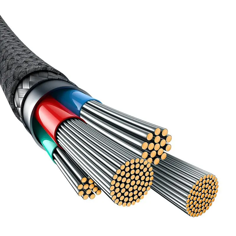 Kabel Baseus ARAMID FIBER USB-A do Lightning 2,4A 1m Czarny
