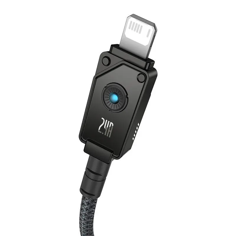 Kabel Baseus ARAMID FIBER USB-A do Lightning 2,4A 1m Czarny