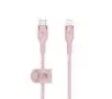 Kabel Belkin Braided USB-C do Lightning 1m Różowy