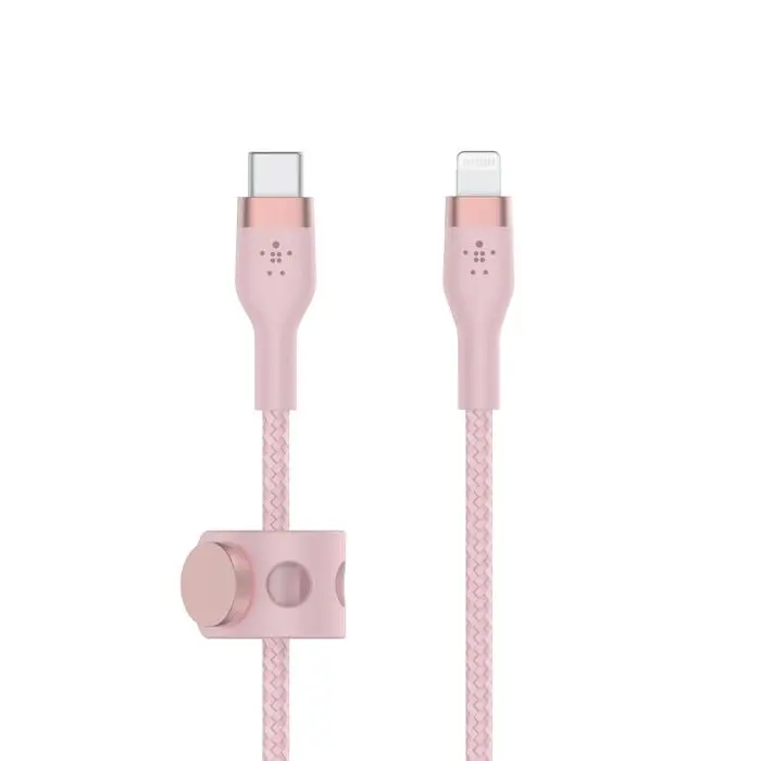 Kabel Belkin Braided USB-C do Lightning 1m Różowy