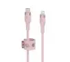 Kabel Belkin Braided USB-C do Lightning 1m Różowy
