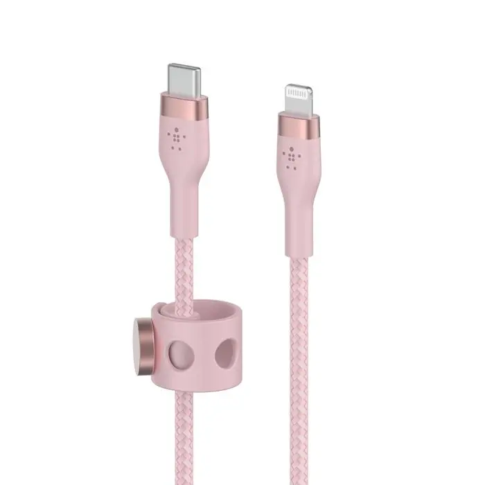 Kabel Belkin Braided USB-C do Lightning 1m Różowy