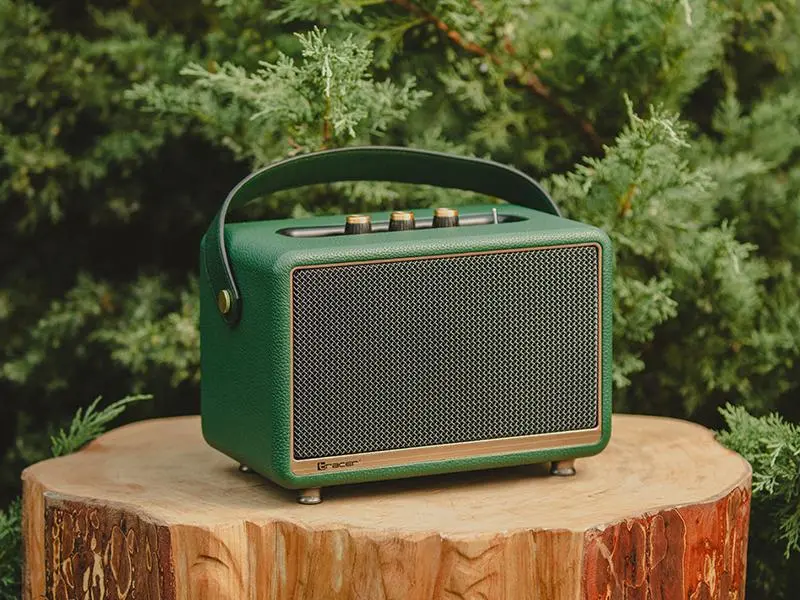 Głośnik Bluetooth Tracer M30 TWS 30W Radio FM Zielony