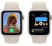 Apple Watch SE 2gen GPS  koperta 40mm z aluminium Księżycowa poświata pasek sportowy Księżycowa poświata  S/M