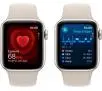 Apple Watch SE 2gen GPS  koperta 40mm z aluminium Księżycowa poświata pasek sportowy Księżycowa poświata  S/M