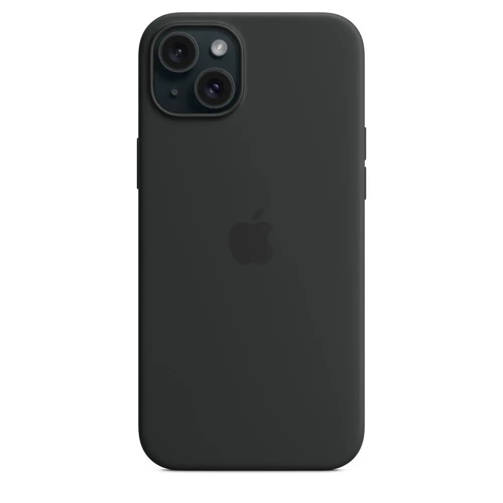 Etui Apple silikonowe z MagSafe do iPhone 15 Plus Czarny