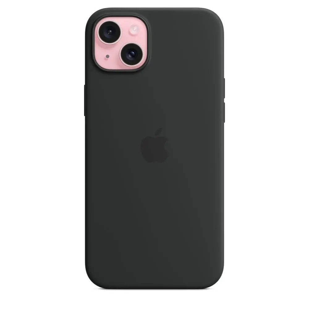 Etui Apple silikonowe z MagSafe do iPhone 15 Plus Czarny