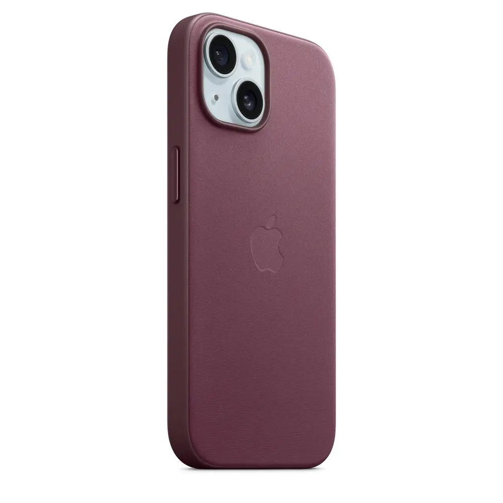 Etui Apple z tkaniny FineWoven z MagSafe do iPhone 15 Rubinowa morwa