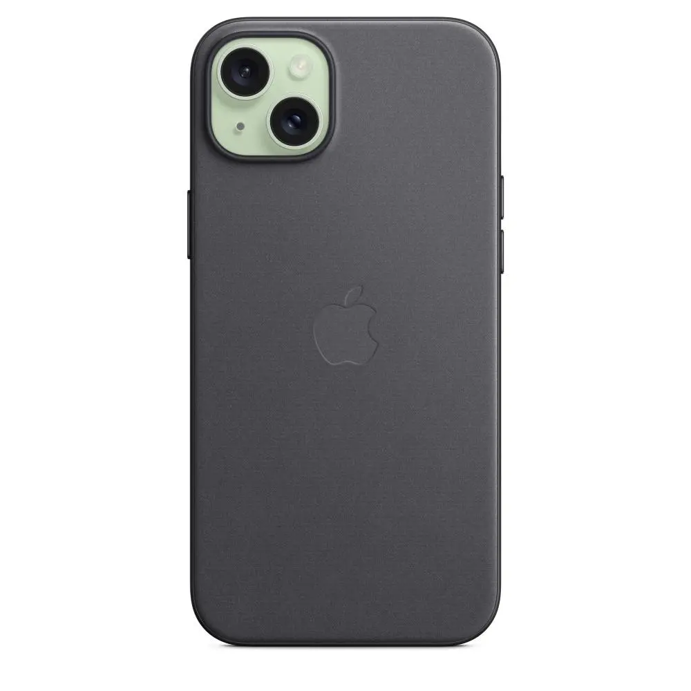 Etui Apple z tkaniny FineWoven z MagSafe do iPhone 15 Plus Czarny