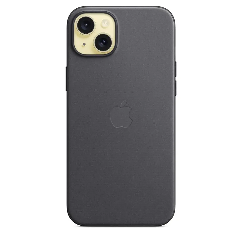 Etui Apple z tkaniny FineWoven z MagSafe do iPhone 15 Plus Czarny