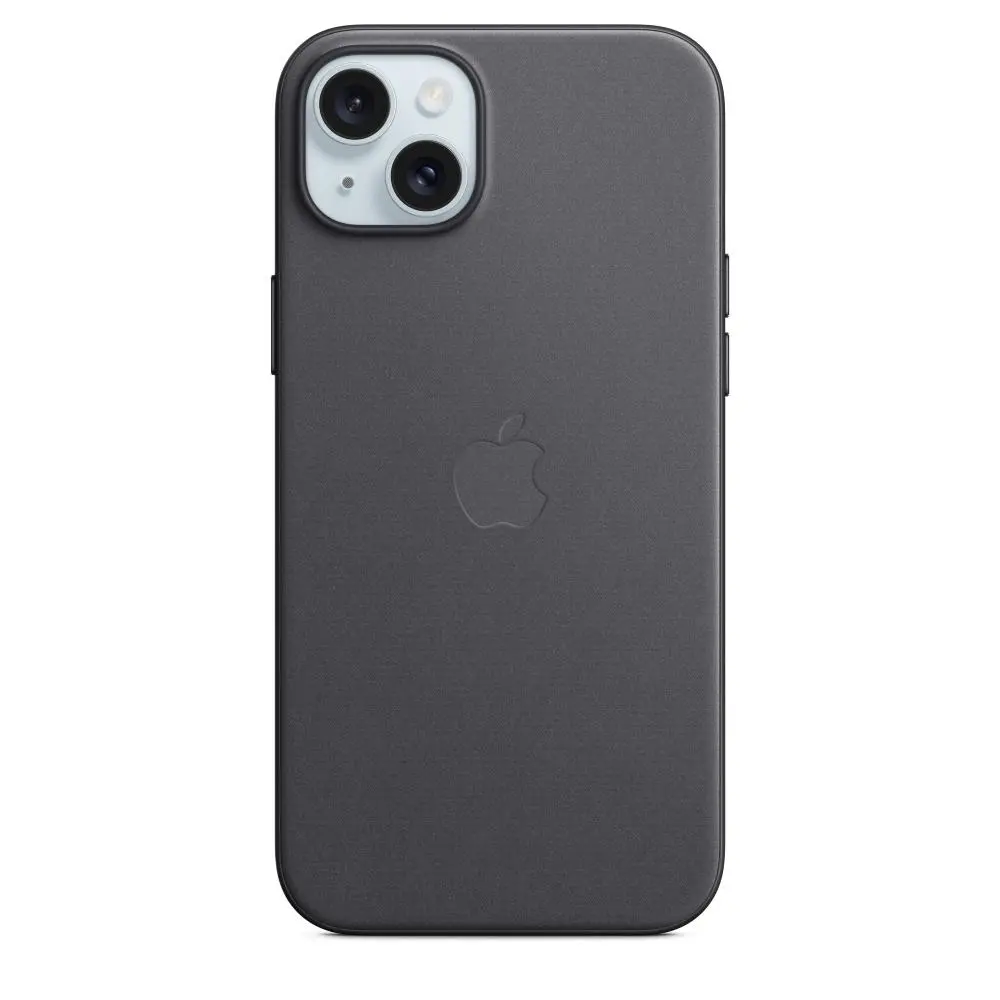 Etui Apple z tkaniny FineWoven z MagSafe do iPhone 15 Plus Czarny