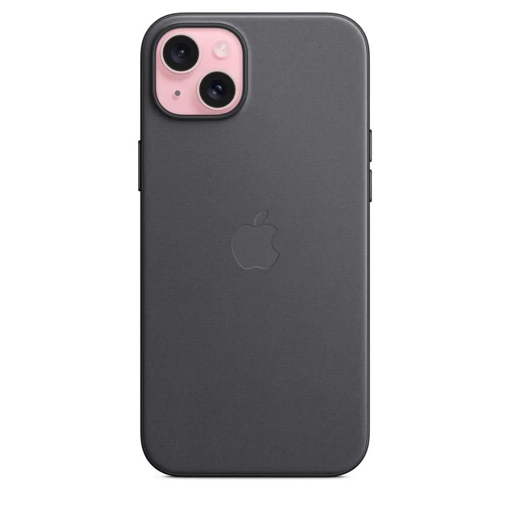 Etui Apple z tkaniny FineWoven z MagSafe do iPhone 15 Plus Czarny
