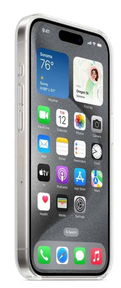 Etui Apple z MagSafe do iPhone 15 Pro Przeźroczysty