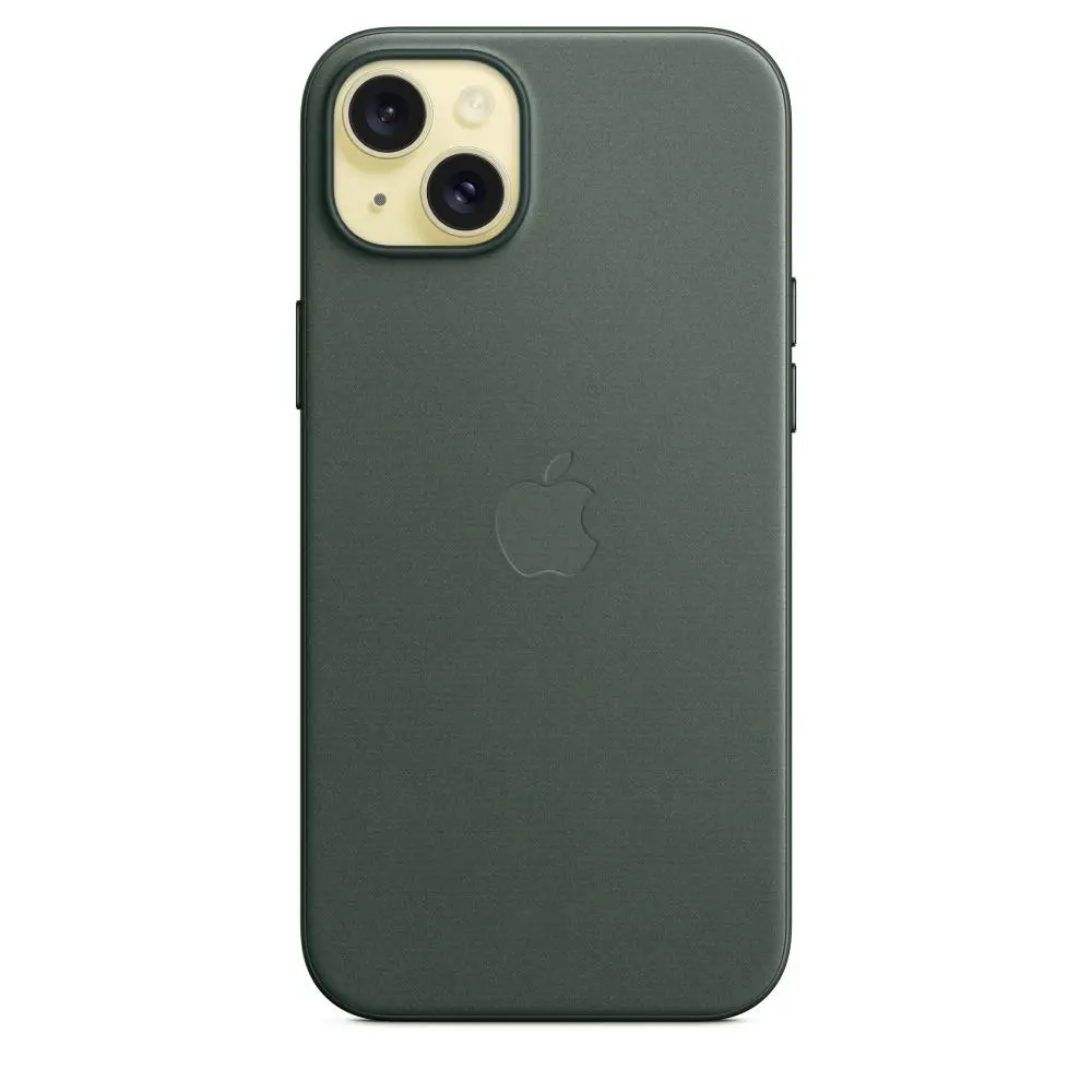 Etui Apple z tkaniny FineWoven z MagSafe do iPhone 15 Plus Wieczna zieleń
