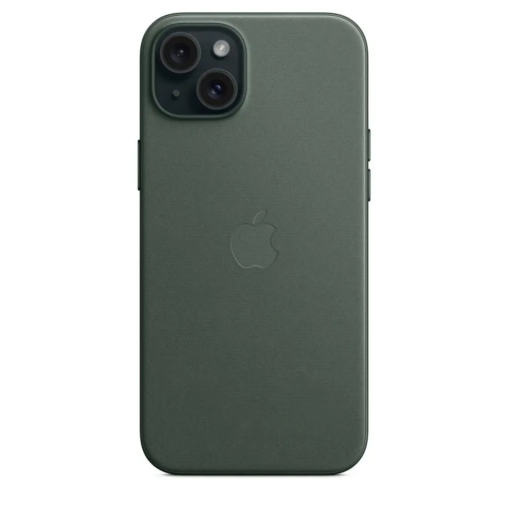 Etui Apple z tkaniny FineWoven z MagSafe do iPhone 15 Plus Wieczna zieleń