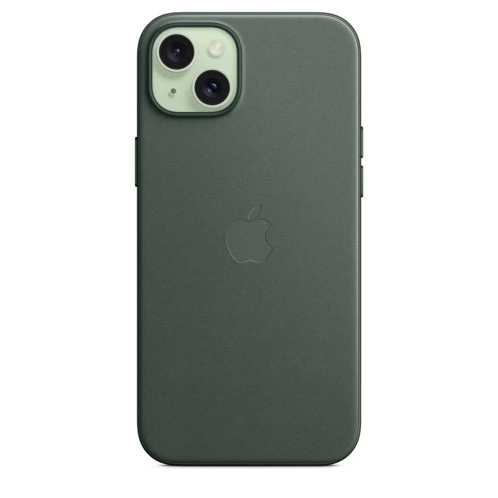 Etui Apple z tkaniny FineWoven z MagSafe do iPhone 15 Plus Wieczna zieleń
