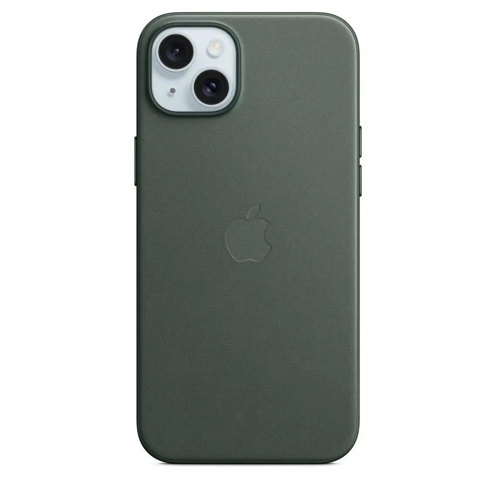 Etui Apple z tkaniny FineWoven z MagSafe do iPhone 15 Plus Wieczna zieleń