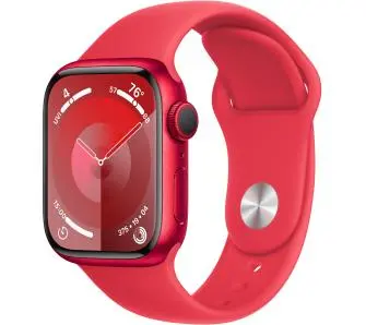 Smartwatch Apple Watch Series 9 GPS koperta 41mm z aluminium z edycji (PRODUCT)RED pasek sportowy (PRODUCT)RED S/M