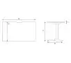 Biurko Diablo Chairs X-Mate 1000 100cm Czarny