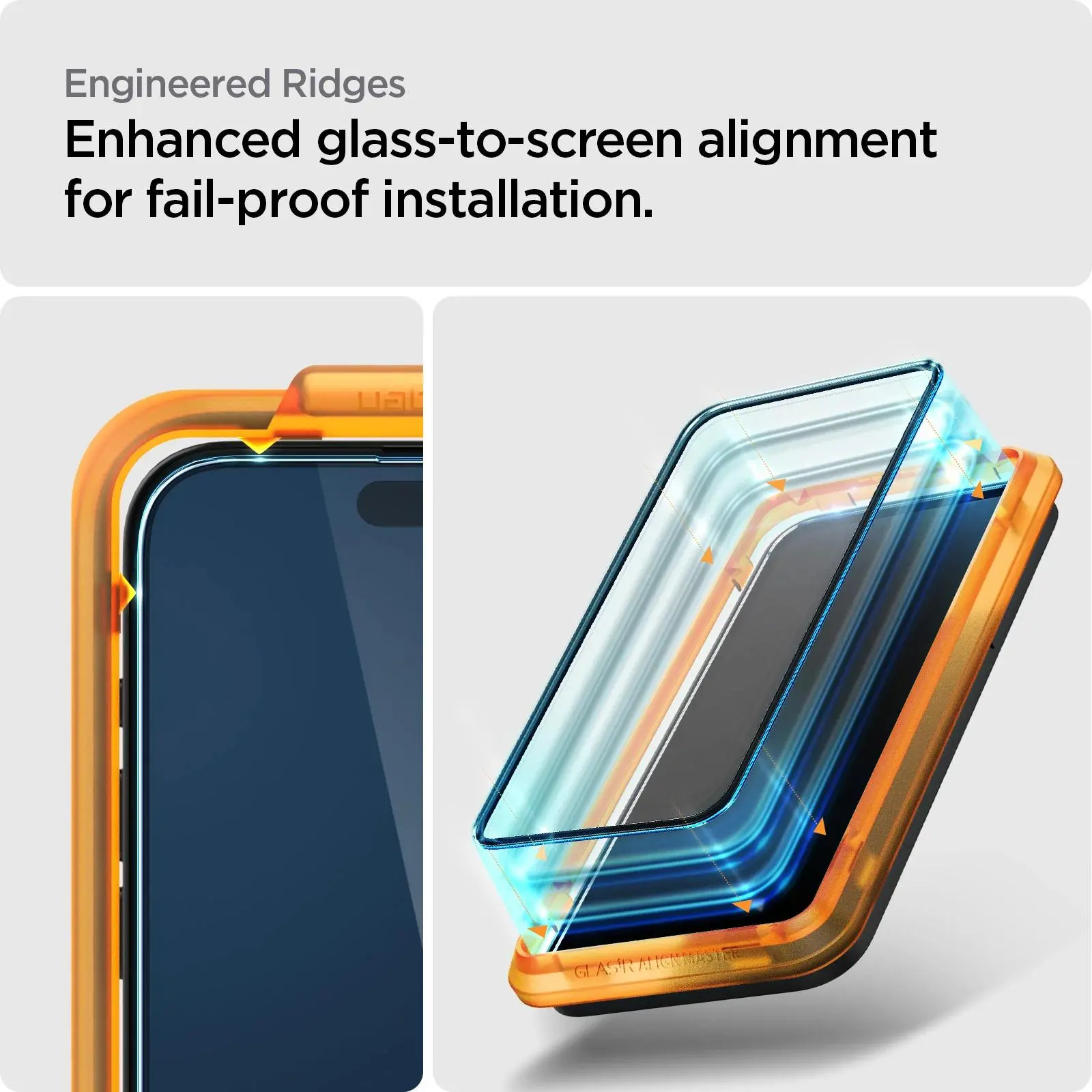 Szkło hartowane Spigen z aplikatorem Glas.tR AlignMaster FC do iPhone 15 Pro Max - 2 pack