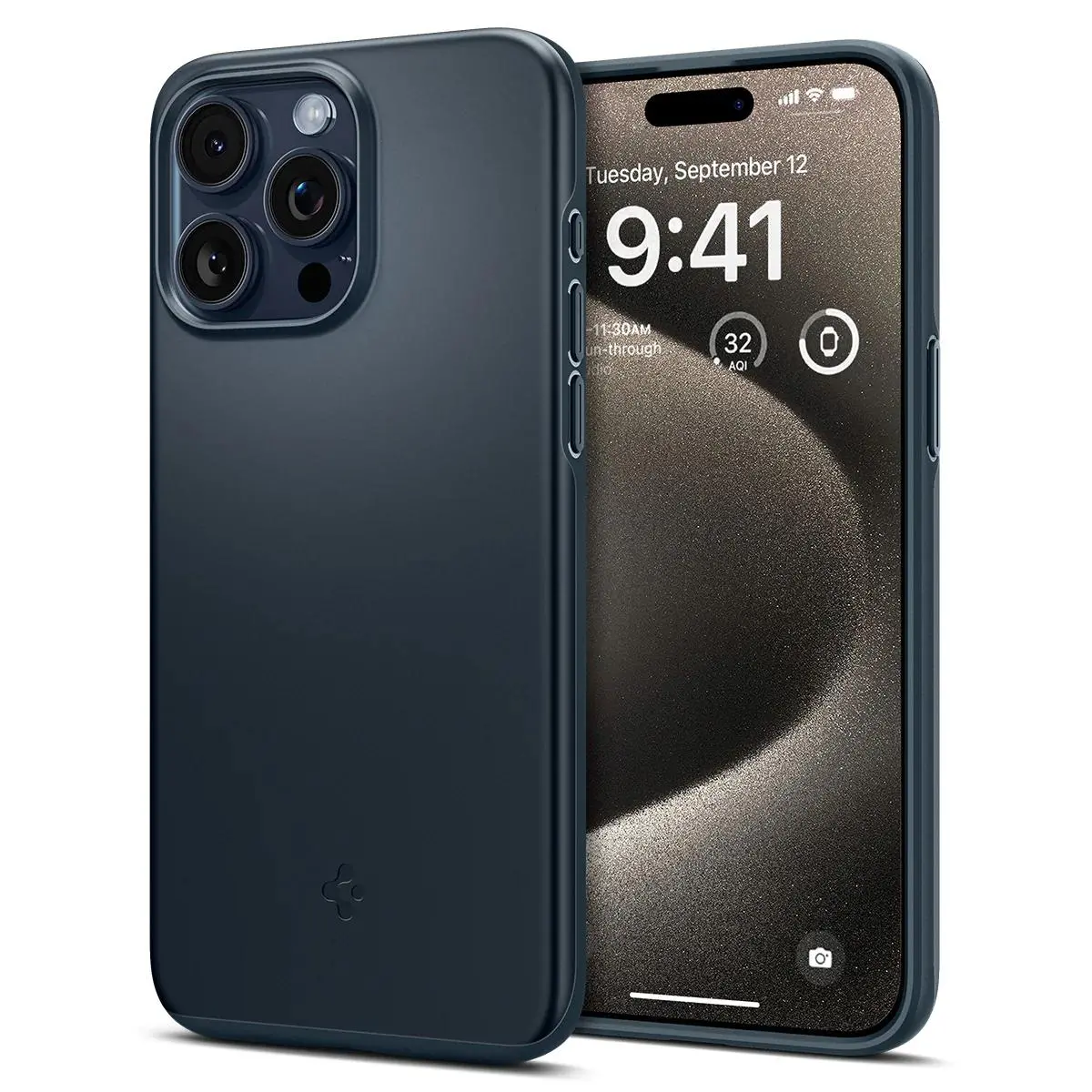 Etui Spigen Thin Fit do iPhone 15 Pro Max Metal Slate