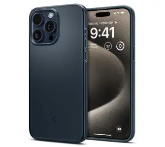 Etui Spigen Thin Fit do iPhone 15 Pro Max Metal Slate