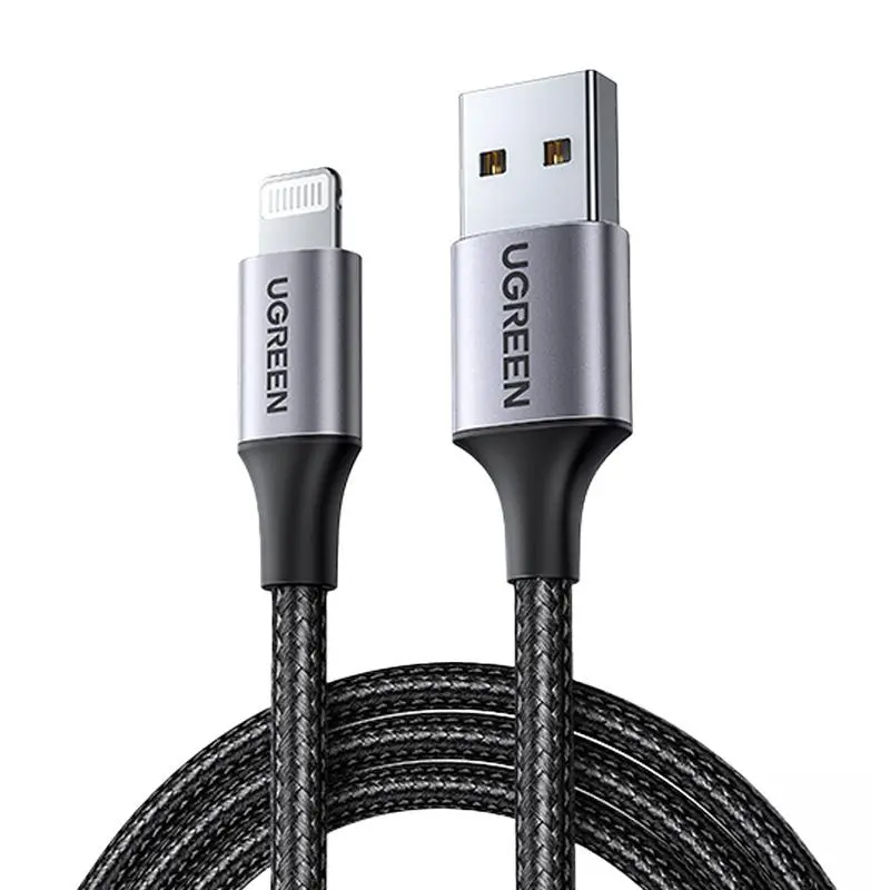 Kabel UGREEN Lightning do USB 2,4A US199 2m Czarny