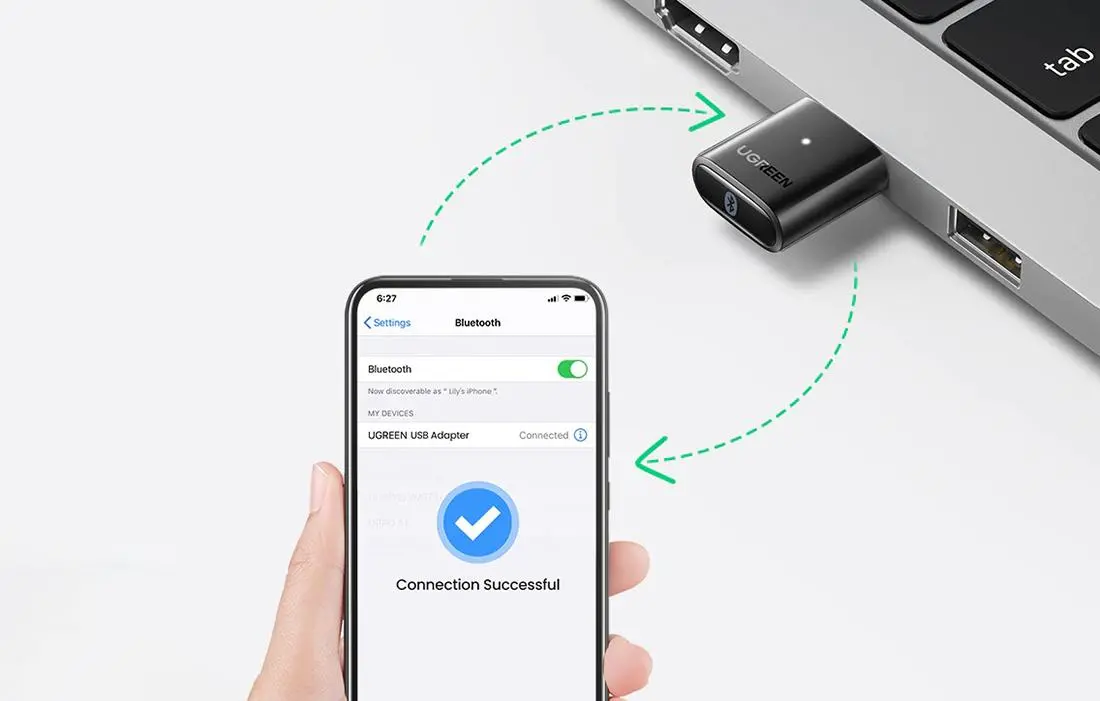 Adapter Bluetooth UGREEN CM390 Czarny