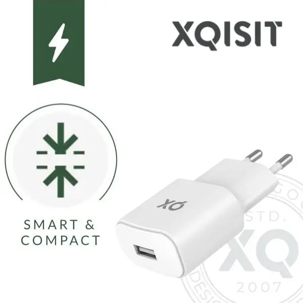 Ładowarka sieciowa Xqisit USB A 2,4 A Biały