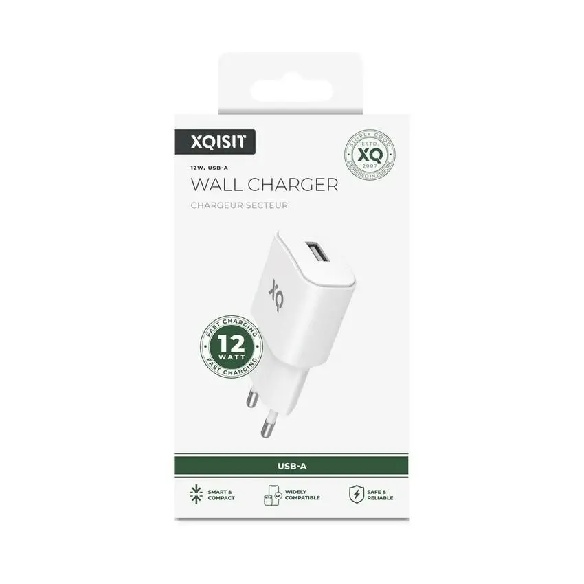 Ładowarka sieciowa Xqisit USB A 2,4 A Biały