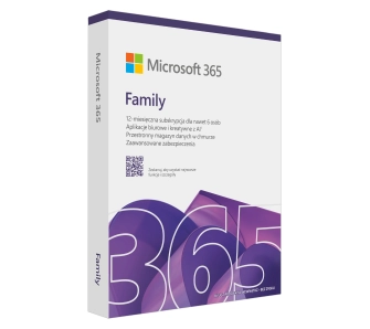 Program Microsoft 365 Family PL BOX 6 Użytkowników/1 Rok