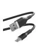 Kabel Puro Soft USB-A do Lightning 1,5 m Czarny